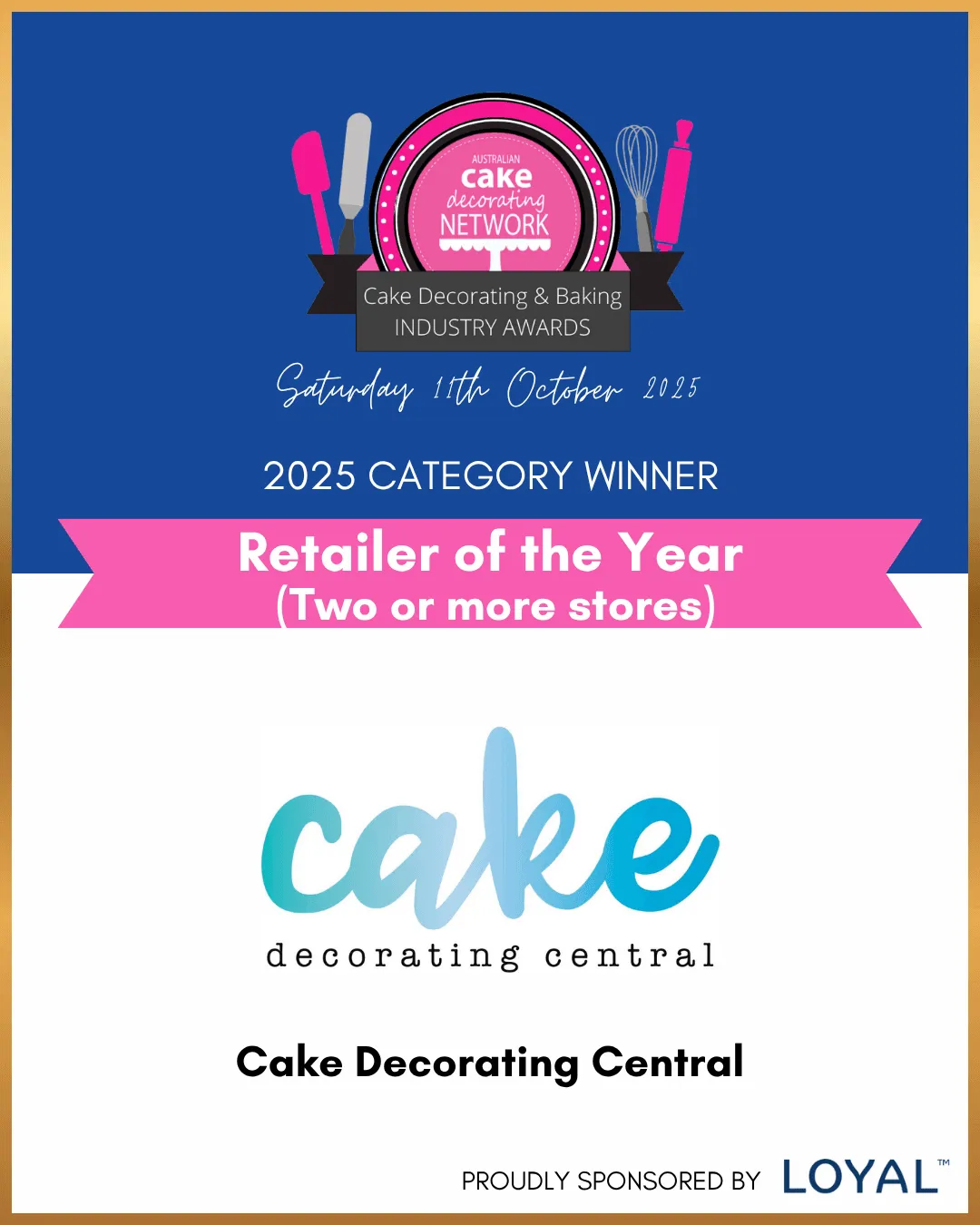 2025 ACDN Awards Retailer, Two Stores category winner card