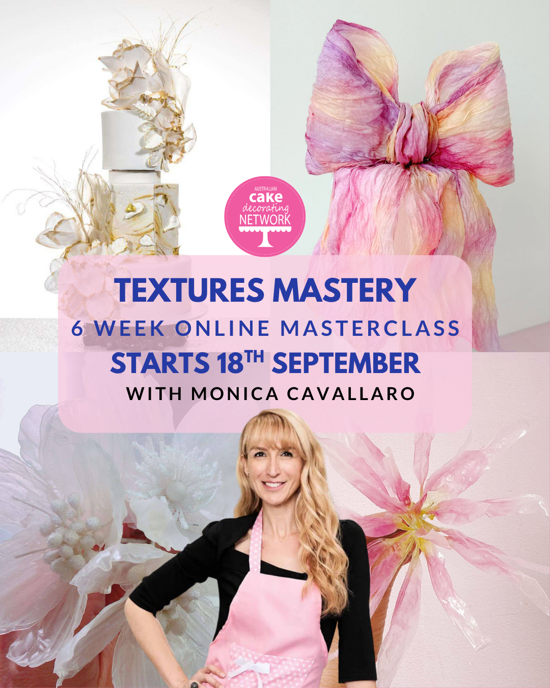 Textures Mastery: a 6-week online masterclass with Monica Cavallaro, starting 18 September