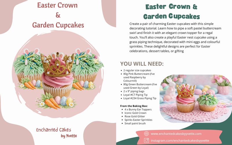 Easter Crown and Cupcake Tutorial - opener spread